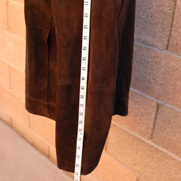Vintage Genuine Suede Leather Jacket Uniform Petite John Paul Richard Size PM Si - Picture 13 of 16